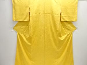 疋田模様織り出し暈し一つ紋色無地着物